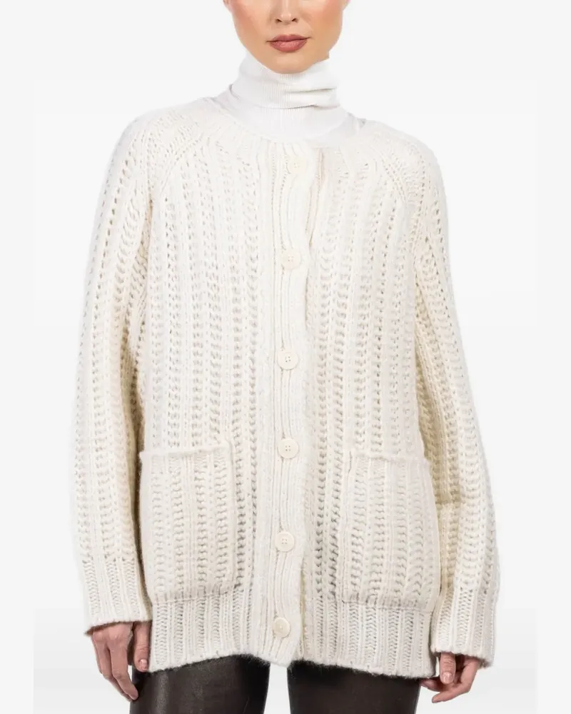 Iris von Arnim Delphina buttoned pocket cardigan - Nude Nude