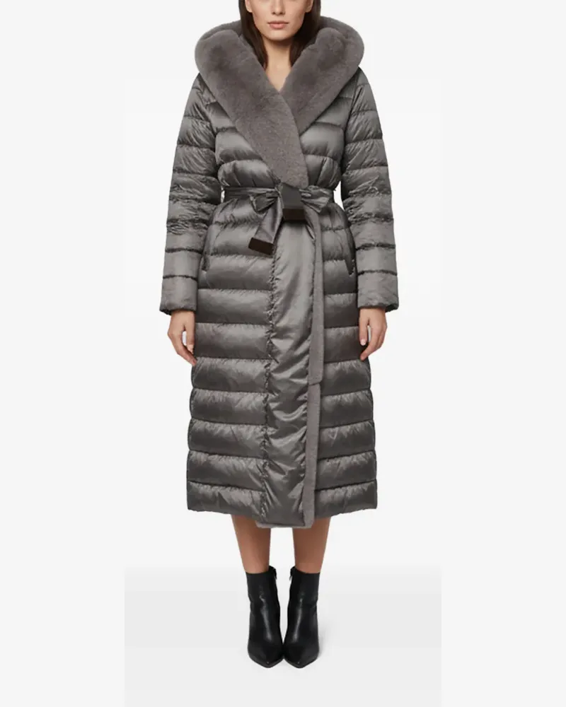 Max Mara Wendbarer The Cube Steppmantel - Grau Grau