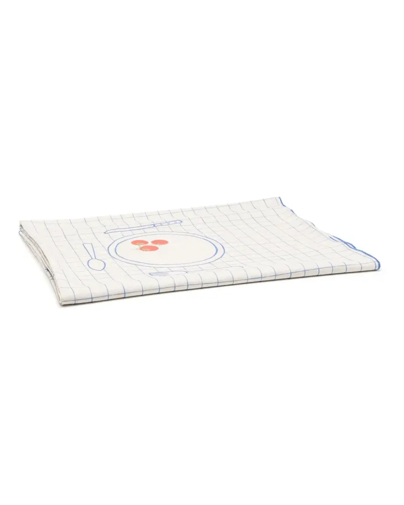 Bambah Friendsgiving Tischdecke - Blau Blau