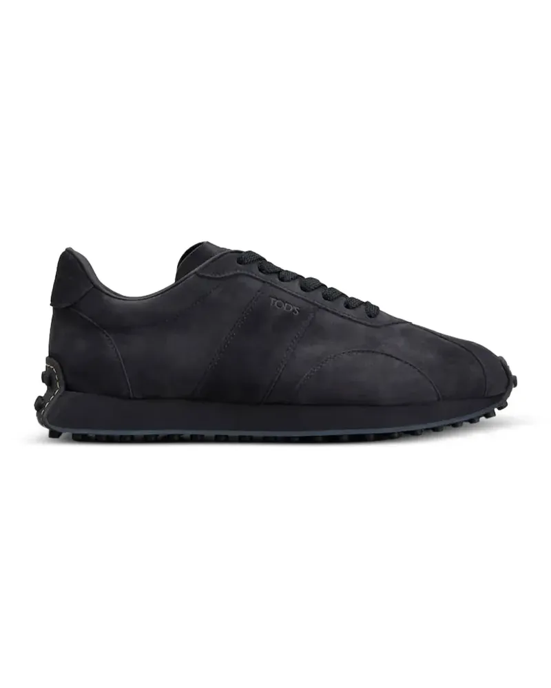 TOD'S Vintage Sneakers aus Wildleder - Schwarz Schwarz