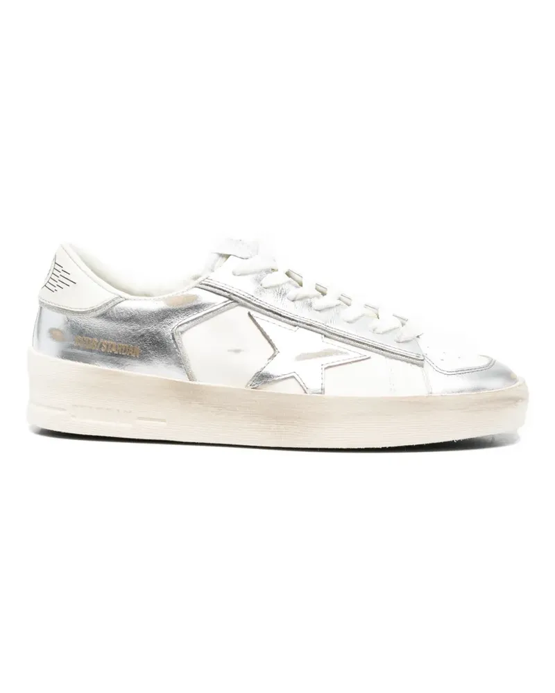 Golden Goose Stardan laminated sneakers - Weiß Weiß