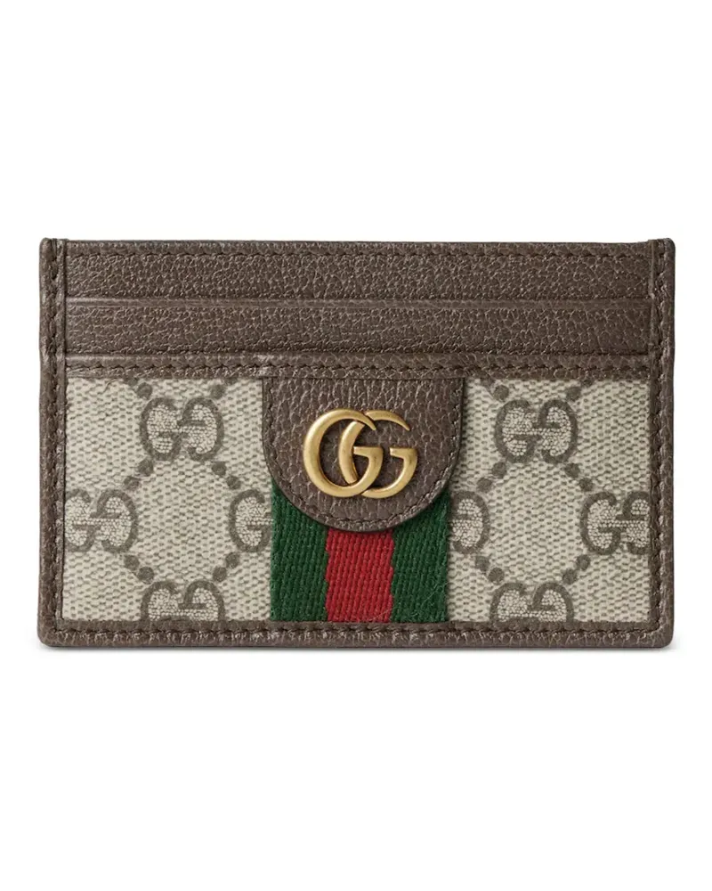 Gucci Ophidia GG Kartenetui mit Monogramm - Braun Braun