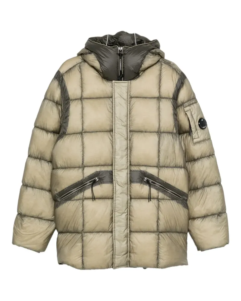 C.P. Company quilted hooded jacket - Nude Nude