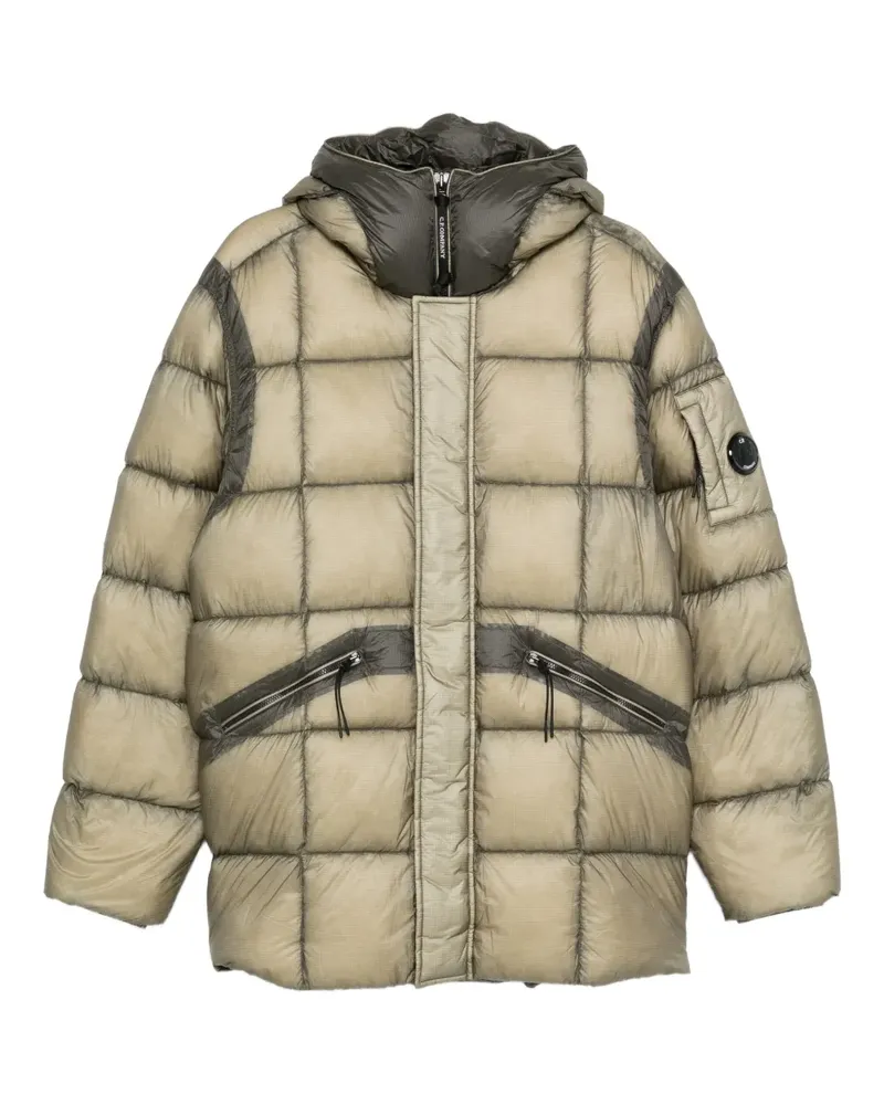 C.P. Company Gesteppte Kapuzenjacke - Nude Nude