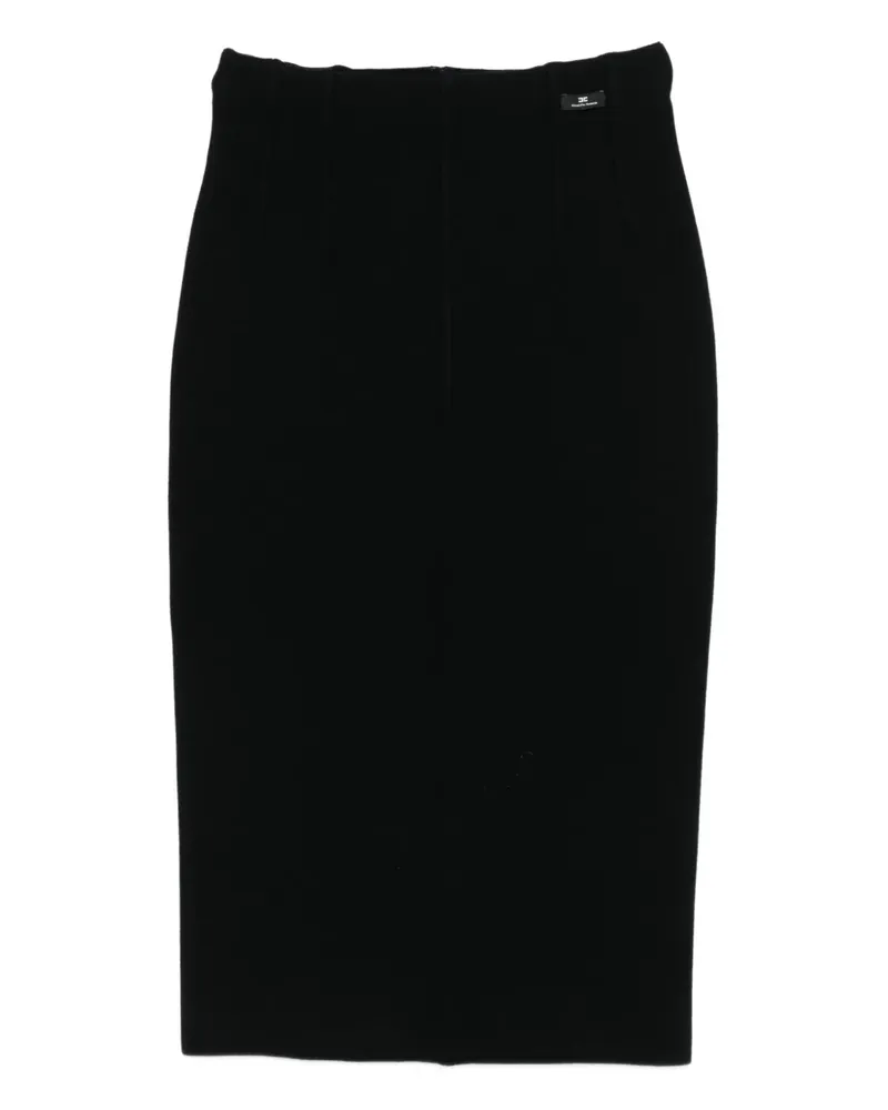 Elisabetta Franchi Midi-Bleistiftrock mit Rückendetail - Schwarz Schwarz