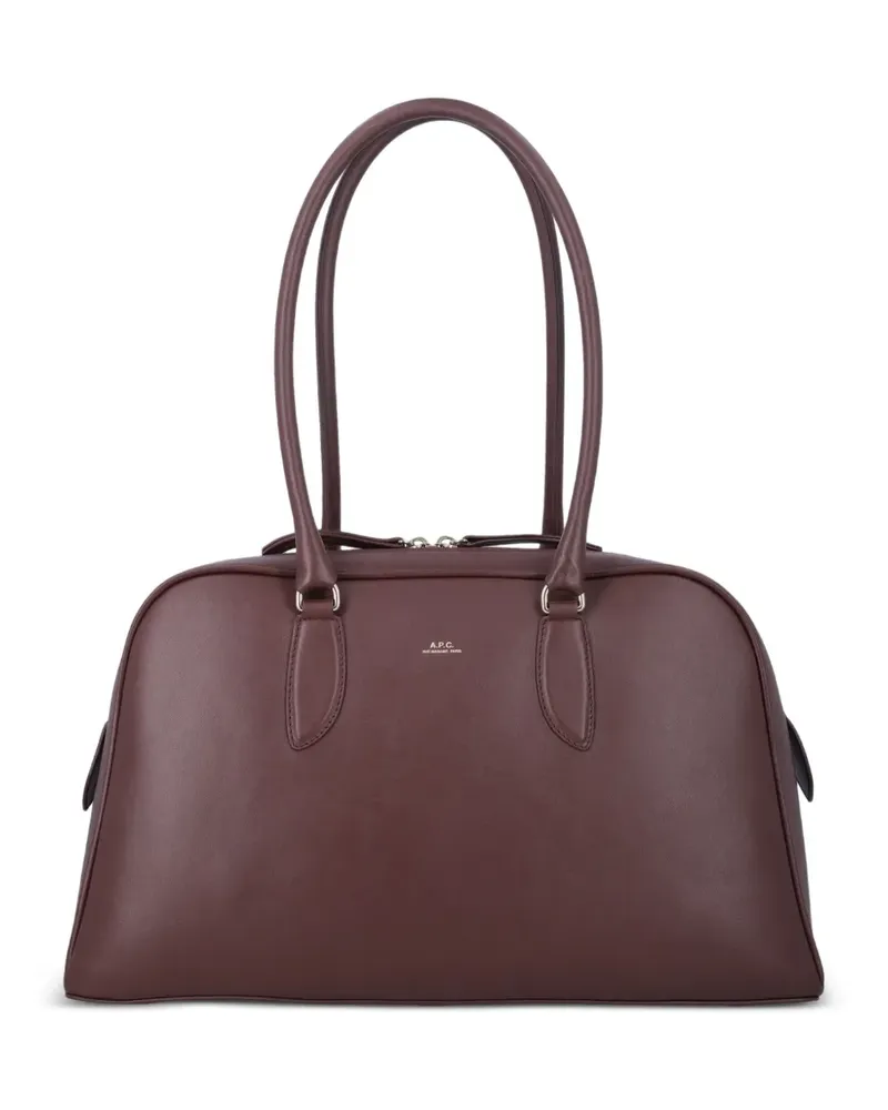 A.P.C. Paloma Tote Bag mit Logo-Print - Rot Rot