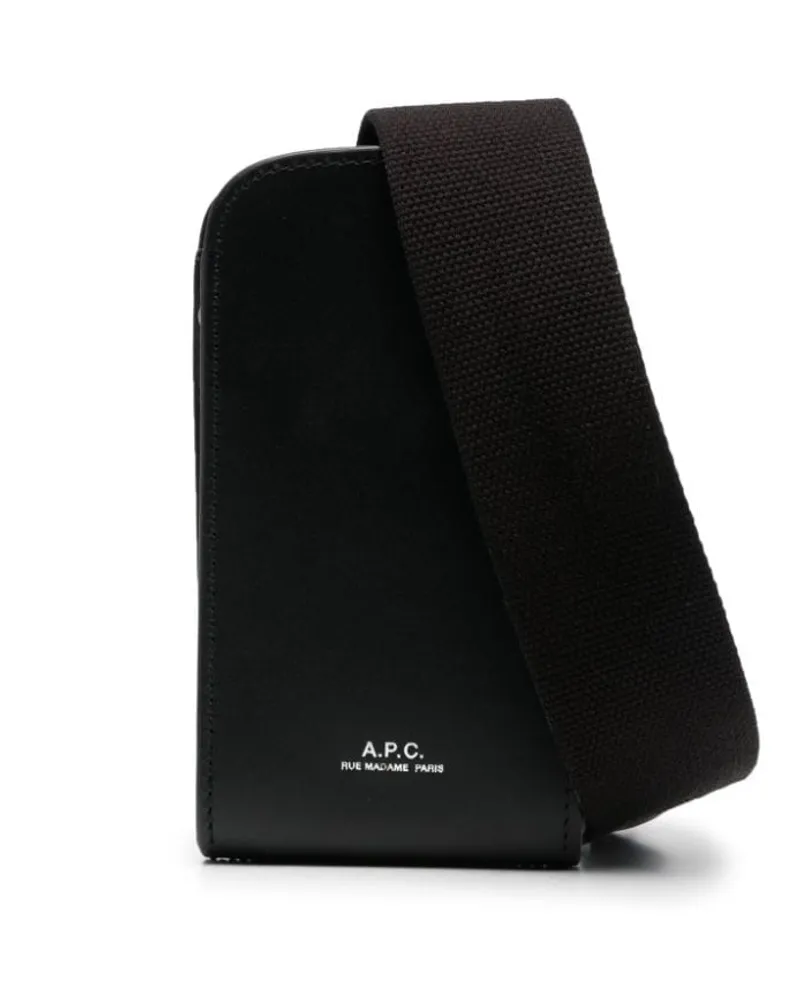 A.P.C. Mini-Tasche aus Leder - Schwarz Schwarz