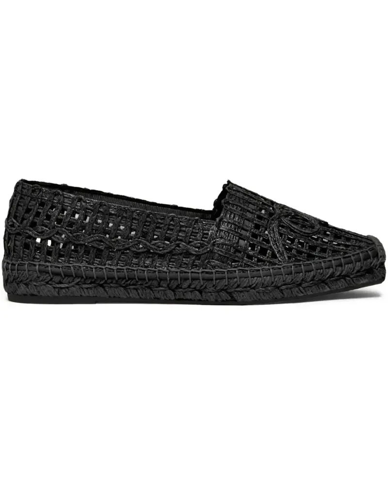 Max Mara Gewebte Loafer - Schwarz Schwarz
