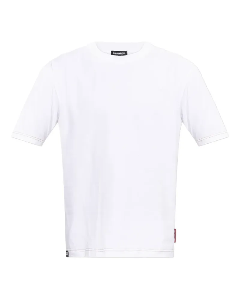 Dsquared2 T-Shirt mit V-Ausschnitt - Weiß Weiß