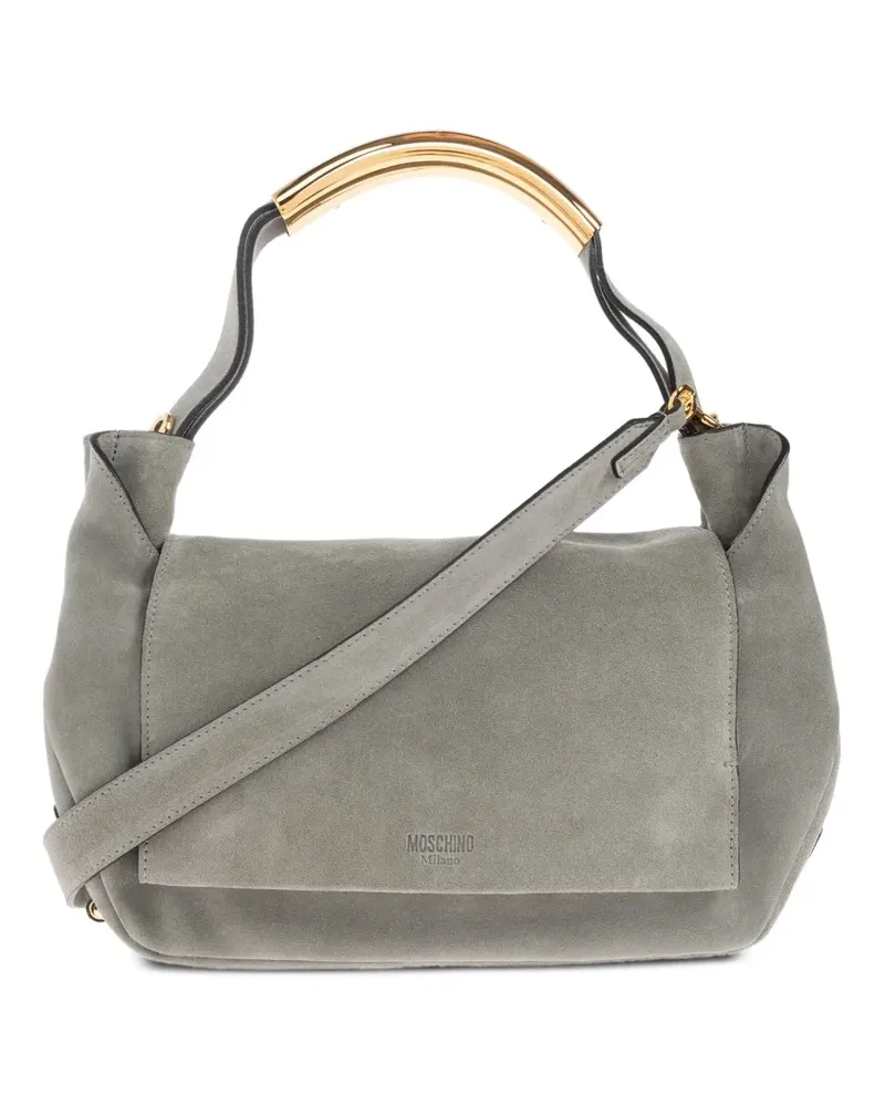 Moschino Umhängetasche mit Henkeldetail - Grau Grau