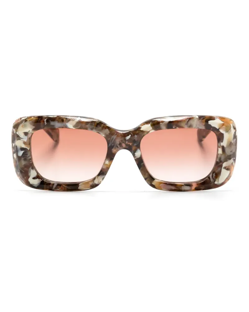 Chloé Gayia Sonnenbrille mit eckigem Gestell - Braun Braun