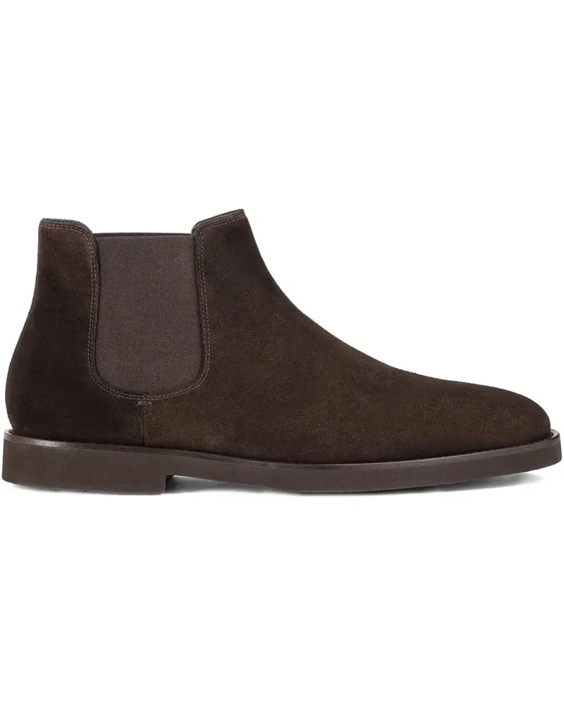 Doucal´s Wildlederstiefel mit elastischen Seiten - Braun Braun