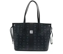 Mittelgroße wendbare Liz Tote Bag - Schwarz