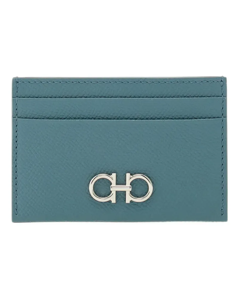 Ferragamo Gancini credit-card holder - Blau Blau