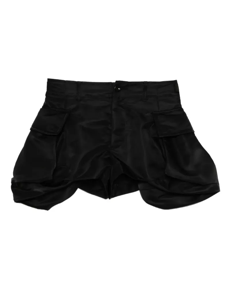 Sacai Shorts mit Ballonsaum - Schwarz Schwarz