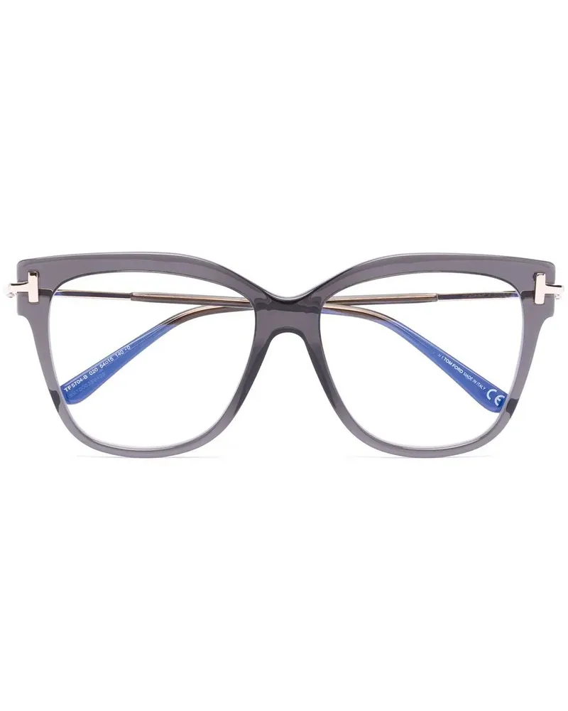 Tom Ford Brille mit eckigem Gestell - Schwarz Schwarz