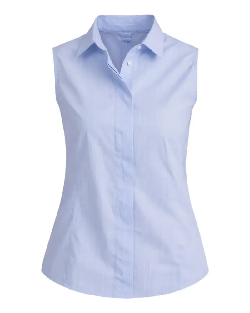 Fay Ärmelloses Hemd mit Streifen - Blau Blau