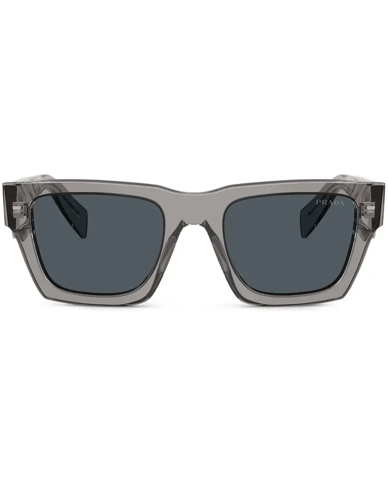 Prada Sonnenbrille mit eckigem Gestell - Grau Grau