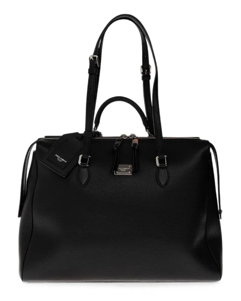 Dolce & Gabbana Vittoria leather tote bag - Schwarz Schwarz