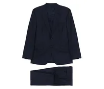 Anzug mit fallendem Revers - Blau