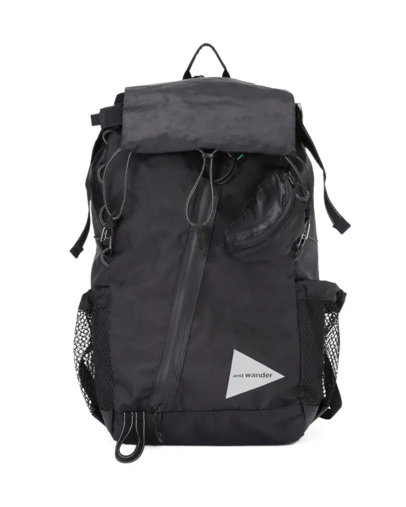 and wander Rucksack mit verstellbaren Riemen - Schwarz Schwarz