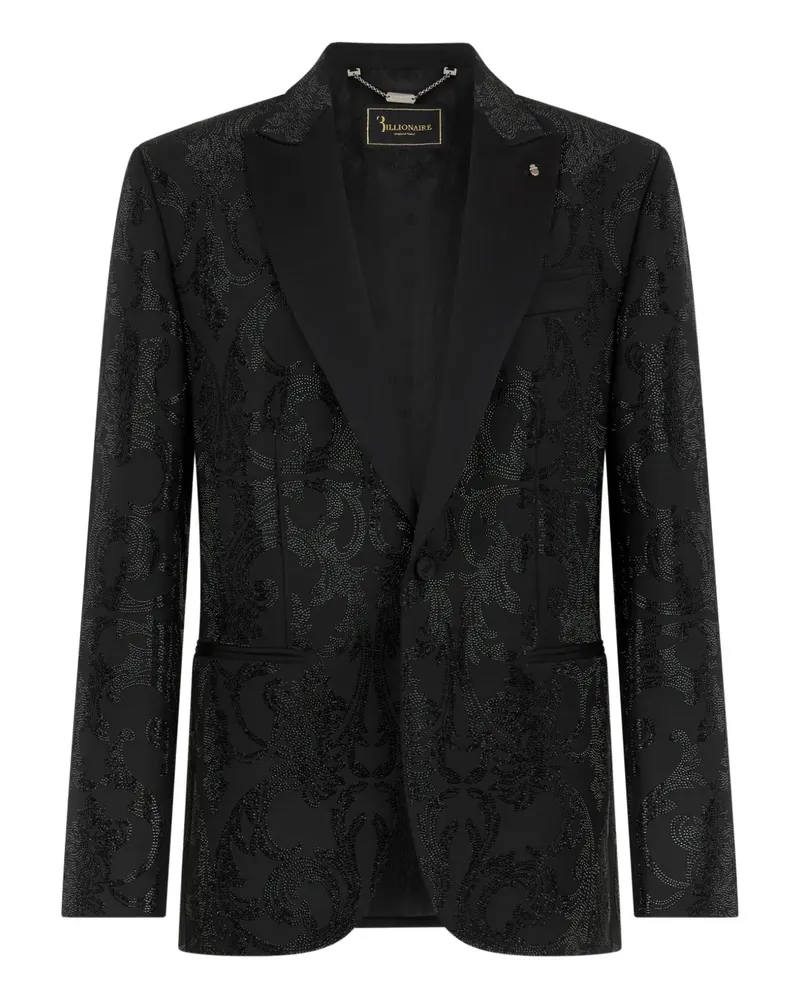 Billionaire brocade strass blazer - Schwarz Schwarz