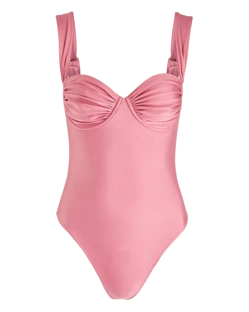 Faithfull The Brand Arlo draped swimsuit - Rosa Rosa