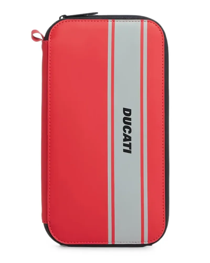 Piquadro Ducati Portemonnaie mit Logo - Rot Rot