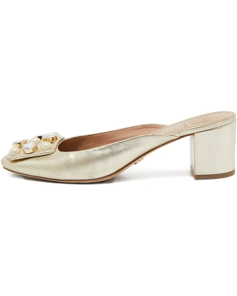 Tory Burch Mules mit Absatz 50mm - Grau Grau