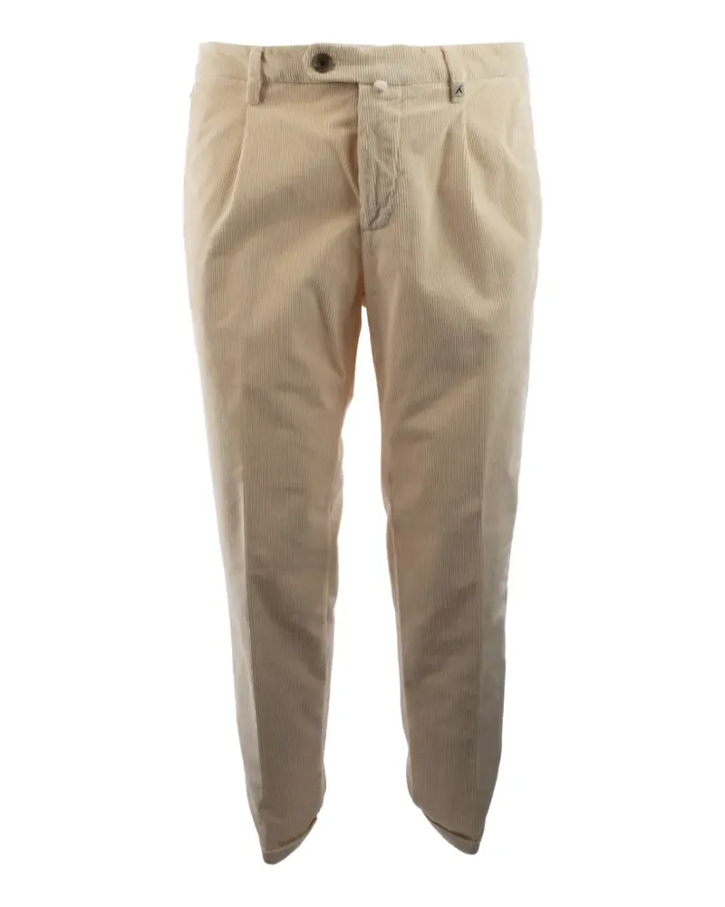 MYTHS Chino aus Cord mit Falten - Nude Nude