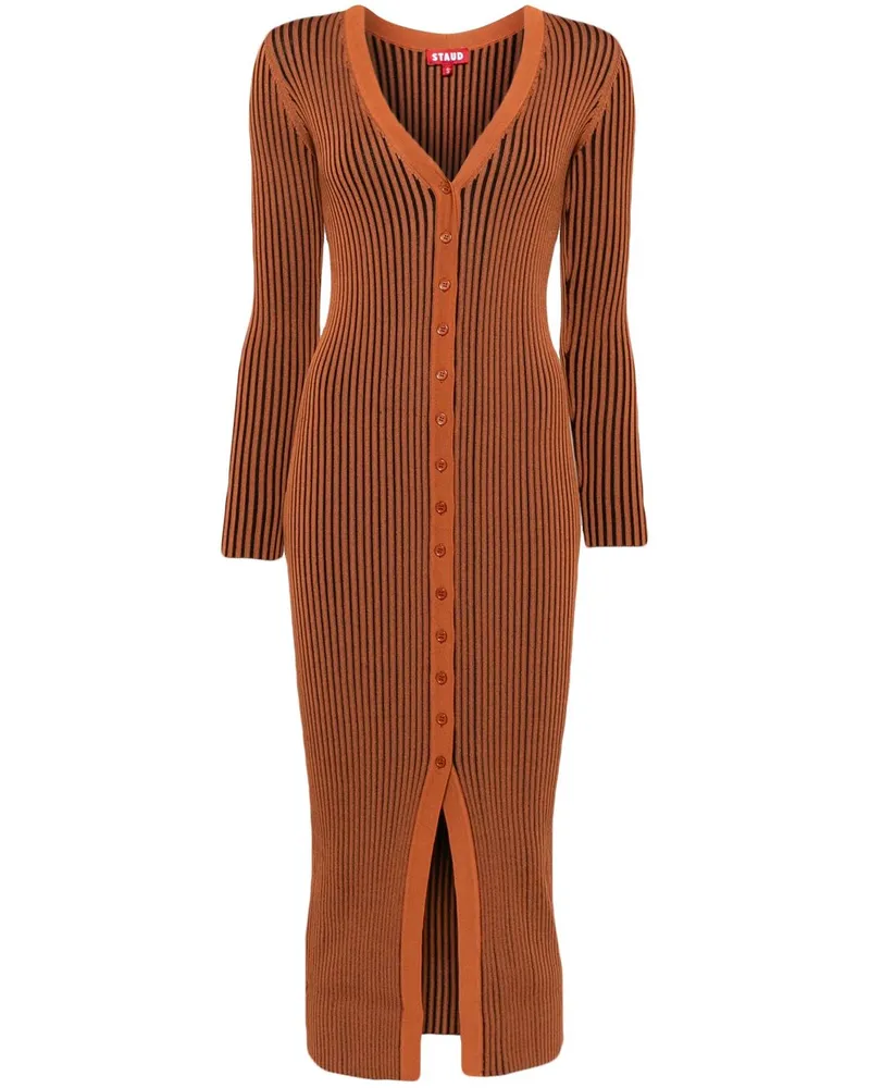 STAUD Shoko Kleid - Braun Braun