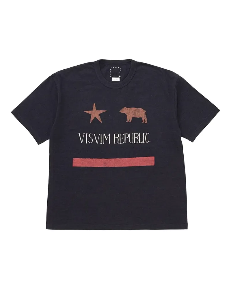 Visvim star-bear republic t-shirt - Blau Blau