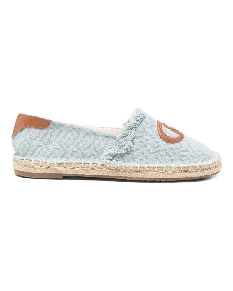 Liu Jo Espadrilles mit Monogramm-Print - Blau Blau