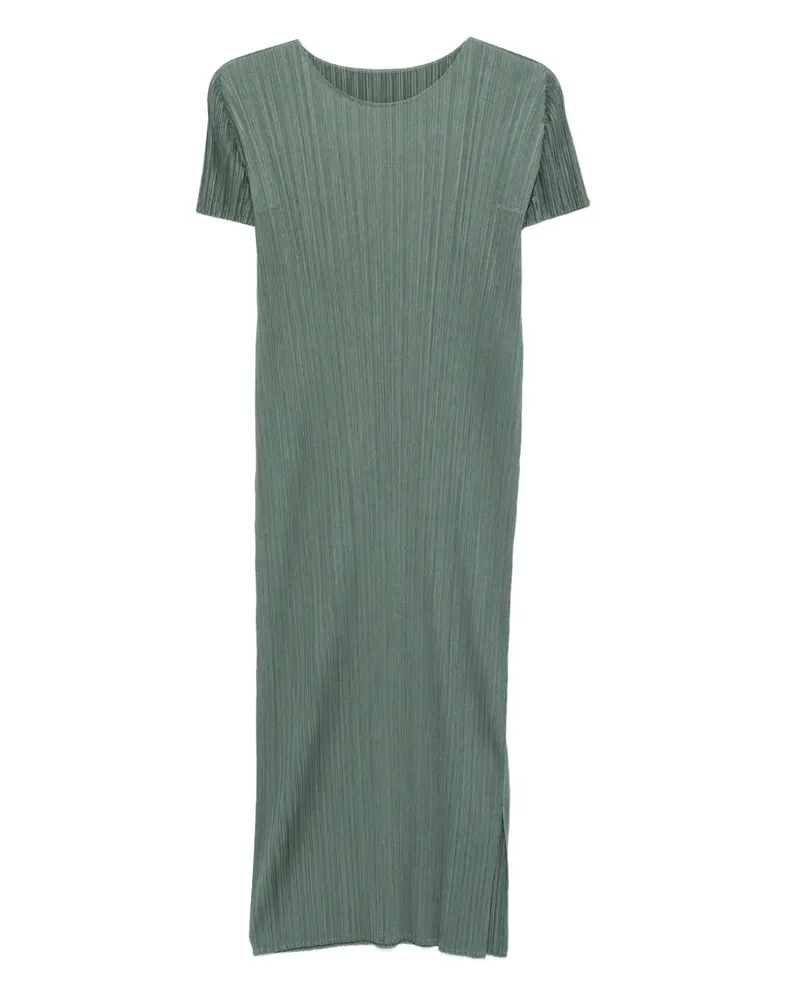 Issey Miyake Kleid mit Falten - Grün Grün