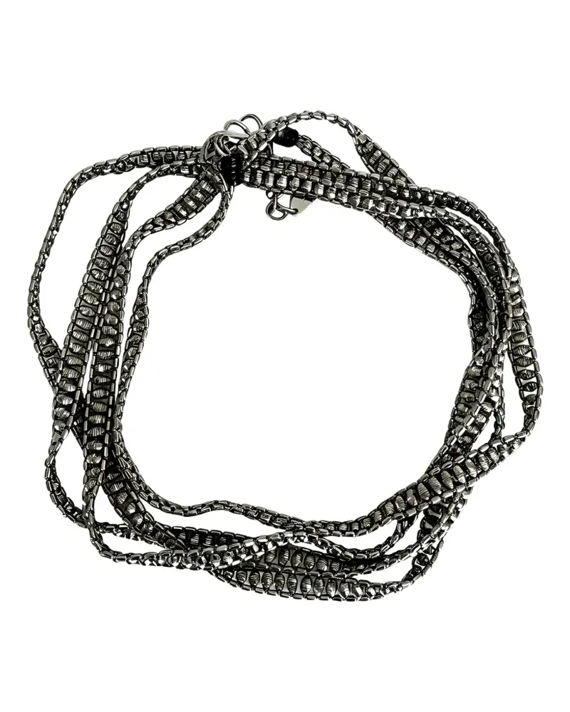 Brunello Cucinelli Monili multi-strand bracelet - Silber Silber