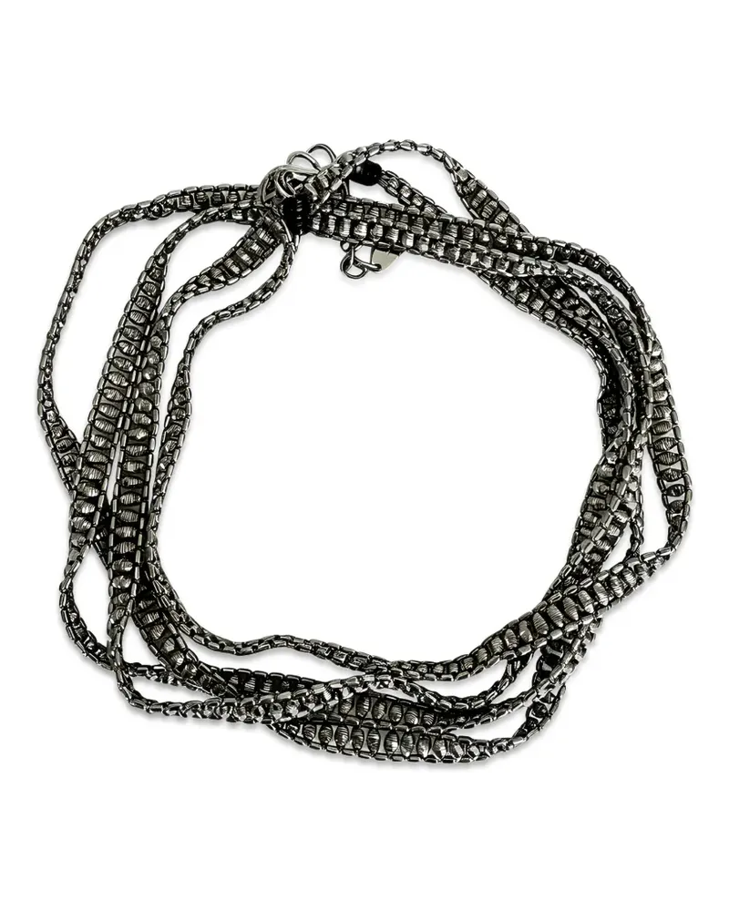 Brunello Cucinelli Mehrreihiges Monili Armband - Silber Silber
