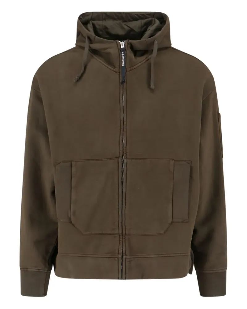 C.P. Company Hoodie mit Goggle-Detail - Grün Grün