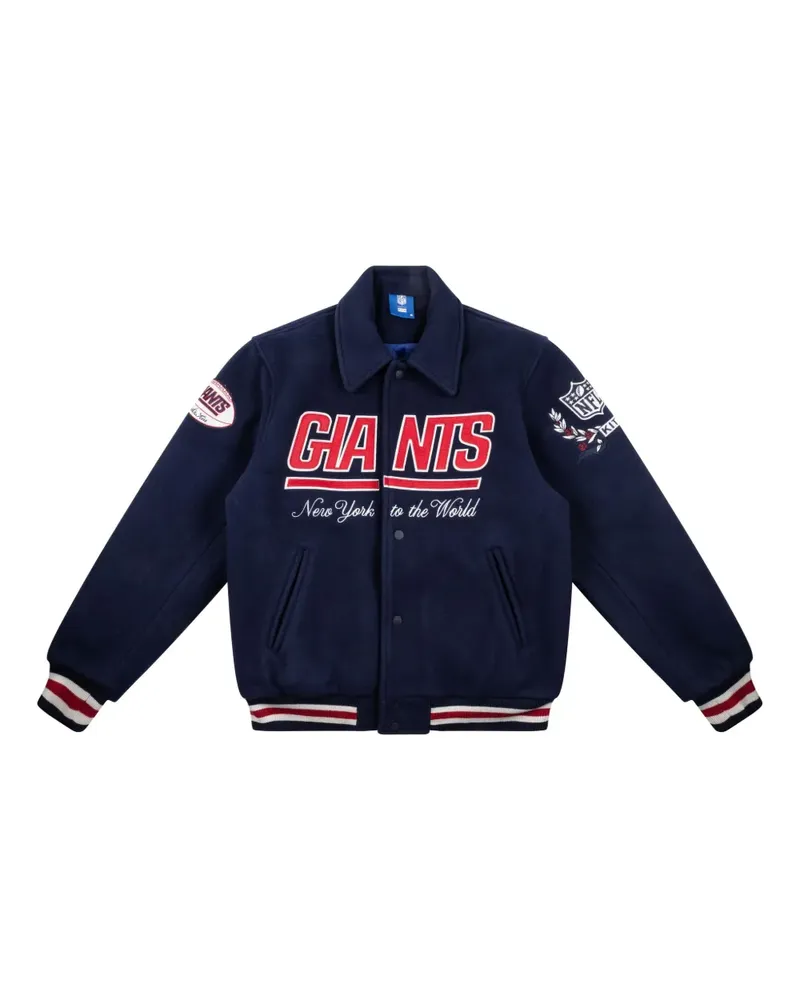 KITH Giants varsity jacket - Blau Blau