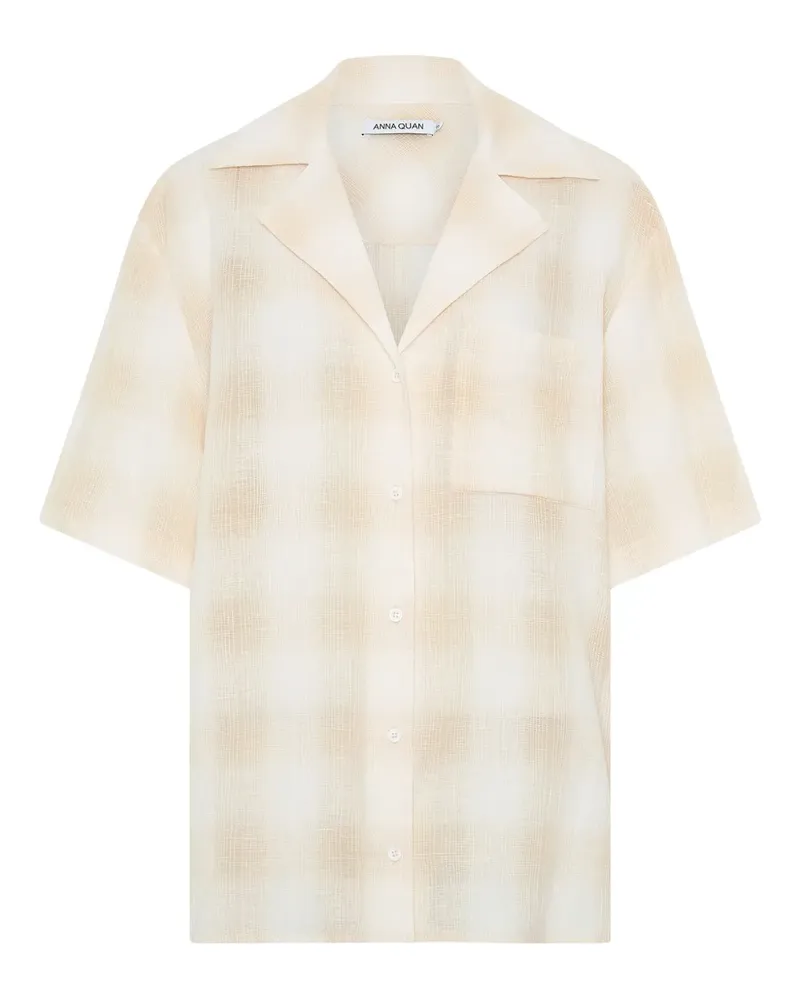 Anna Quan Hemd im Oversized-Look - Nude Nude