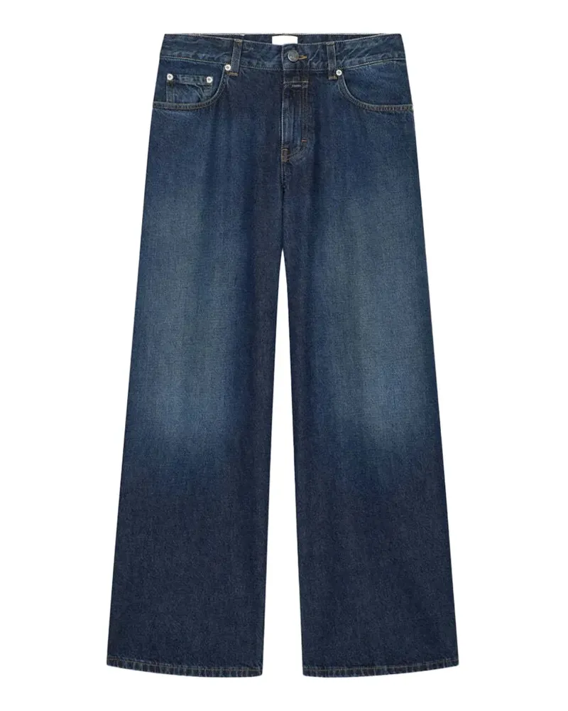 Closed Weite Jayla Jeans mit Logo-Patch - Blau Blau