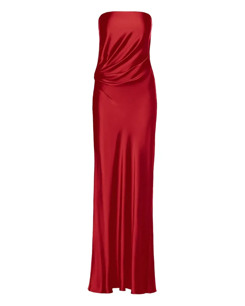 The Sei Schulterfreies Maxikleid - Rot Rot