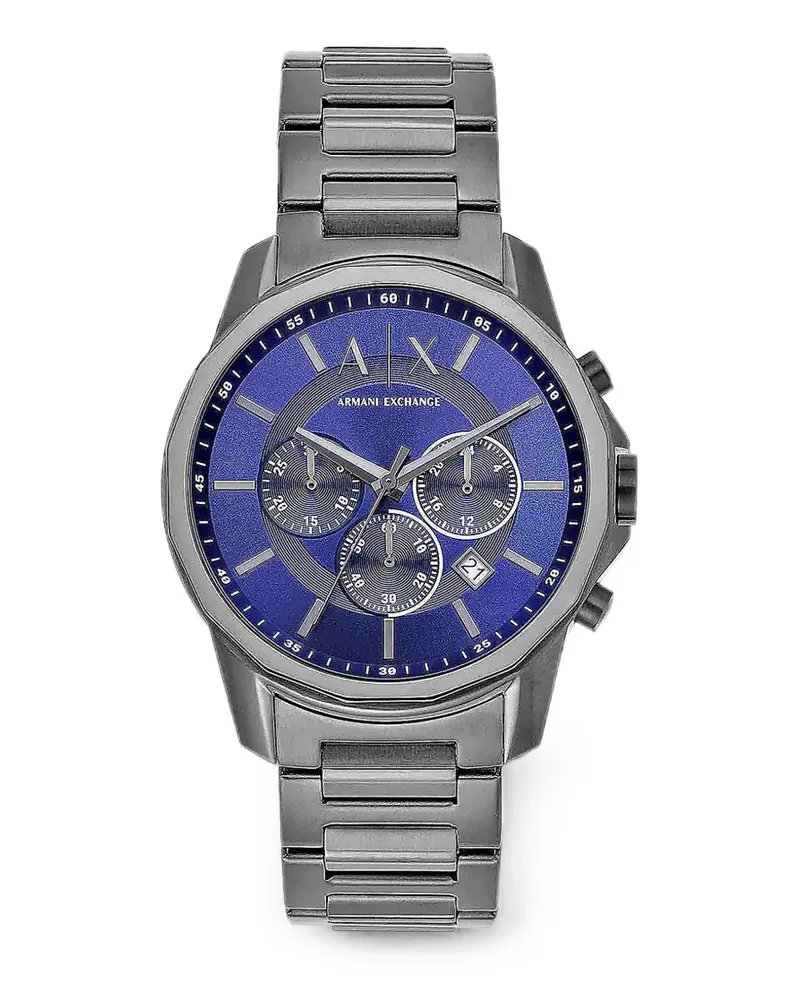 Armani Exchange Banks stainless-steel 44mm watch - Blau Blau