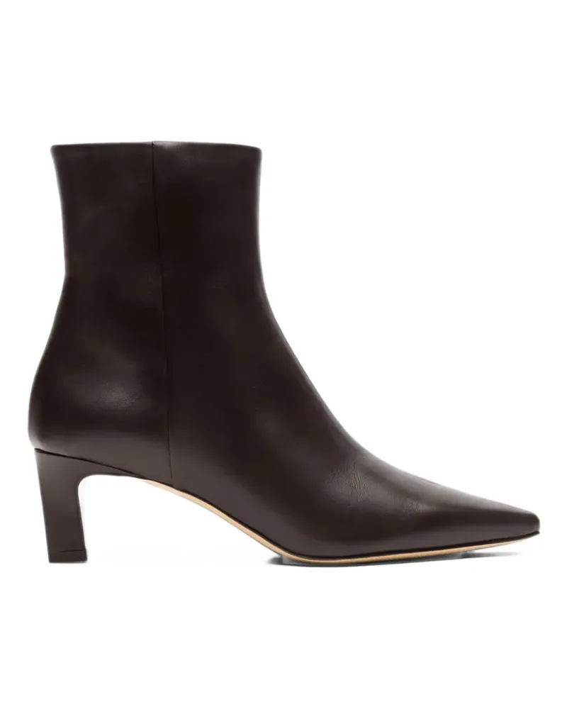 Scarosso Kitty pointed-toe ankle boots - Braun Braun