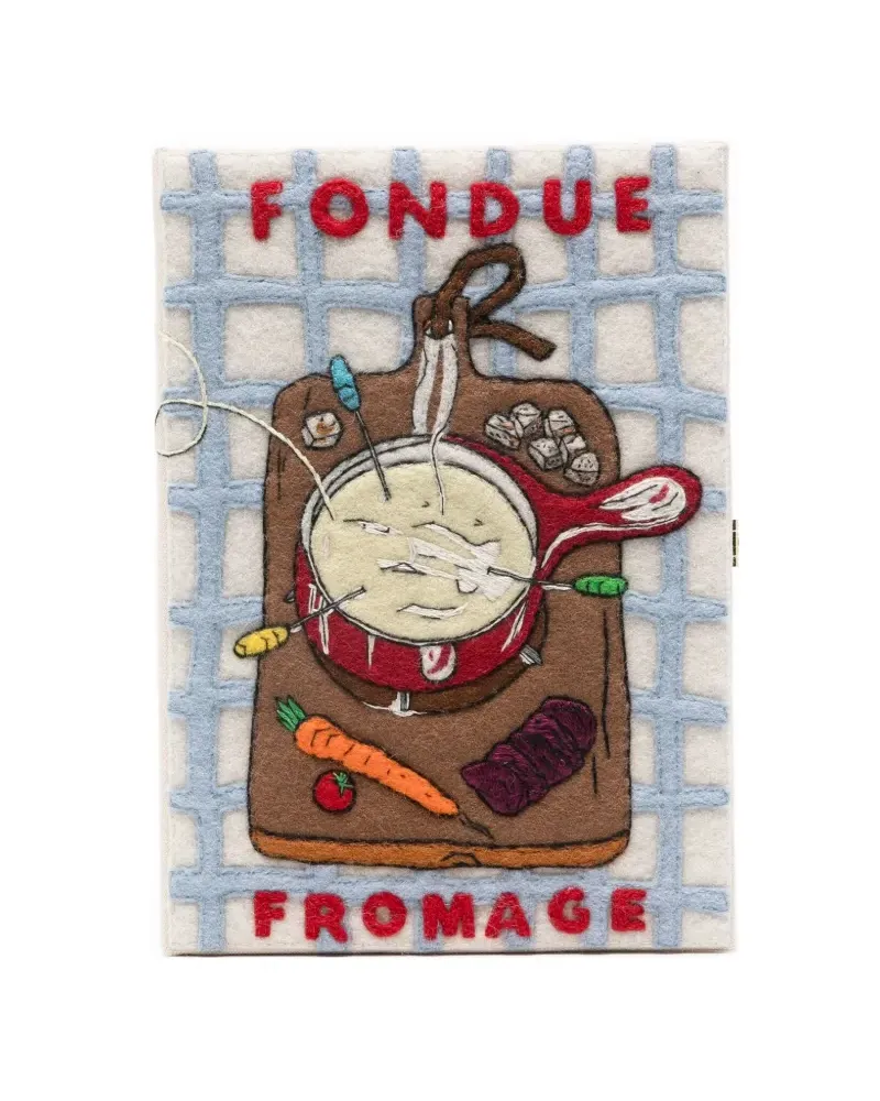Olympia Le-Tan Fondue Fromage clutch - Nude Nude