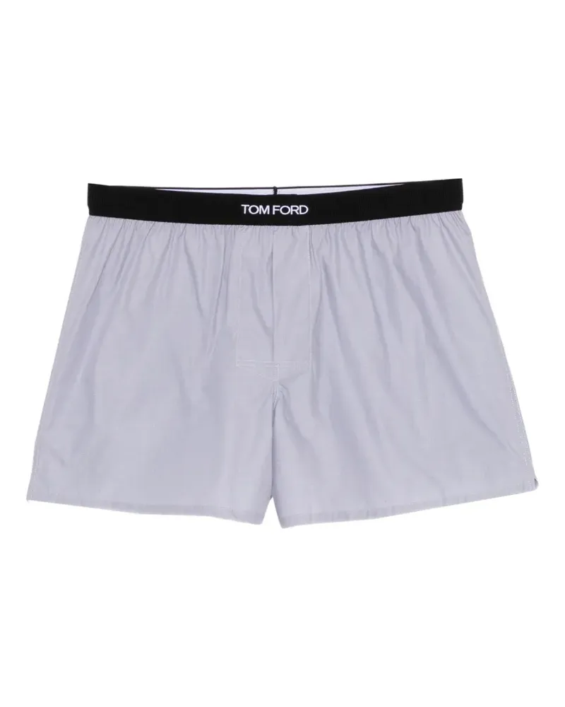 Tom Ford logo-waistband boxer shorts - Blau Blau