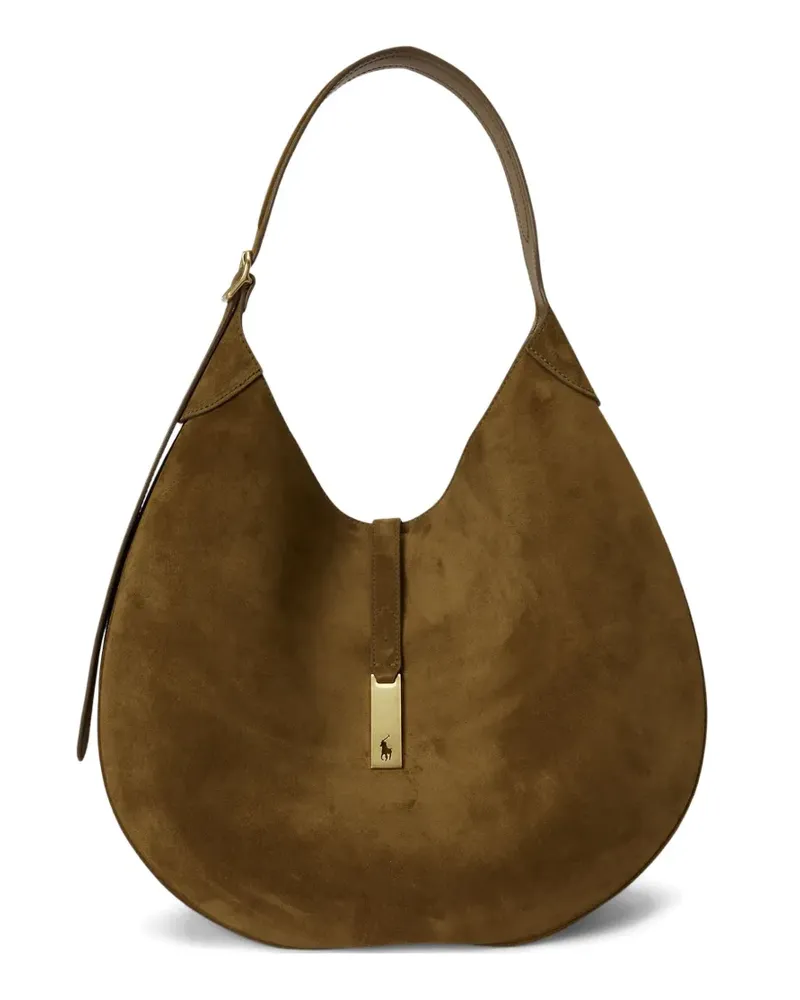 Ralph Lauren large logo-plaque shoulder bag - Grün Grün