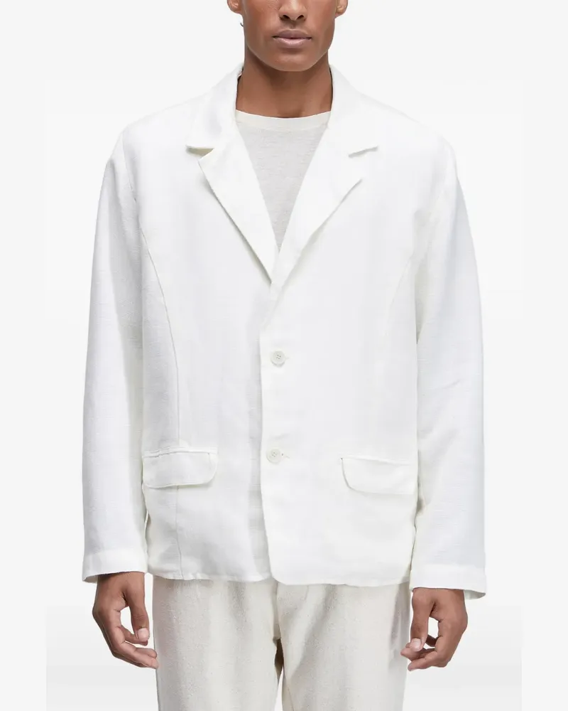 Osklen button-fastening blazer - Weiß Weiß