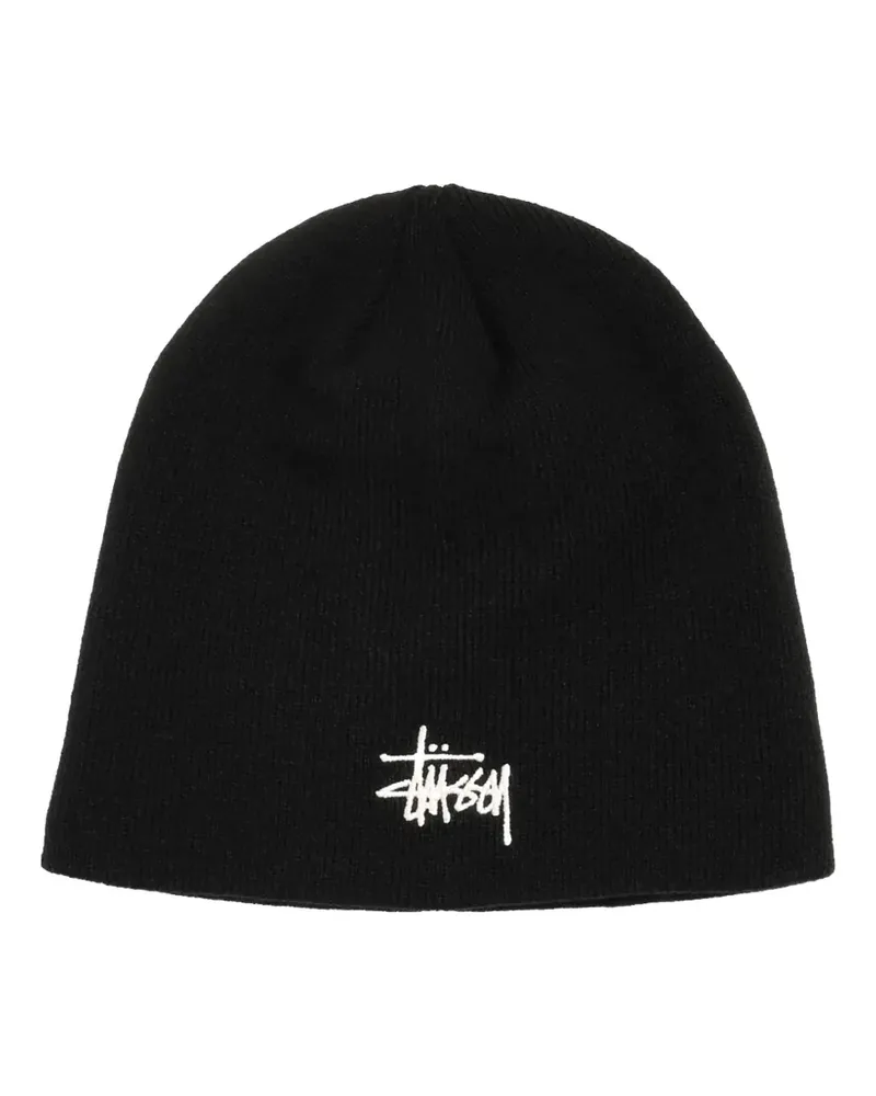 Stüssy Beanie mit Stickerei - Schwarz Schwarz