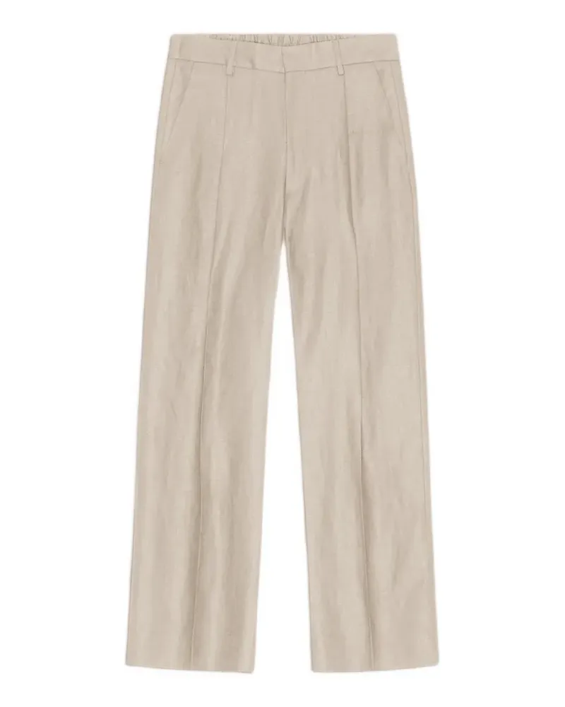 NN 07 Kay elasticated-waist trousers - Nude Nude