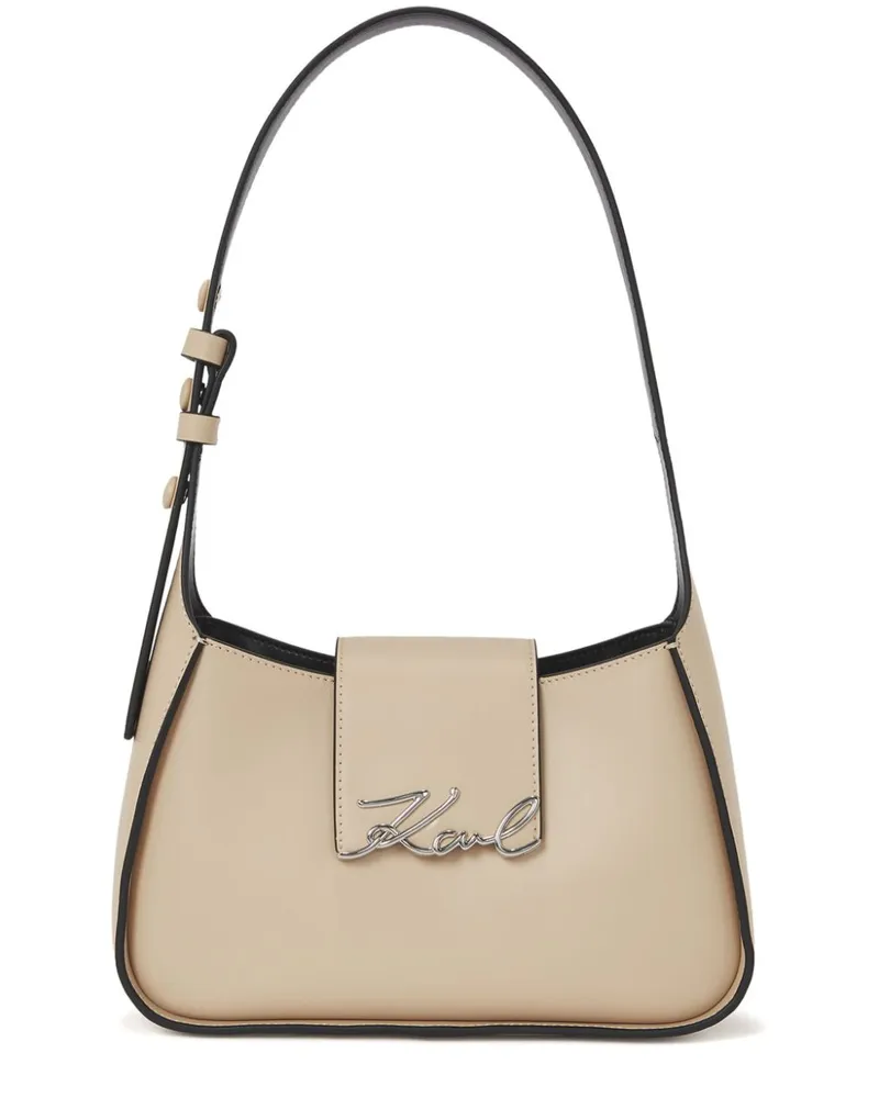 Karl Lagerfeld Kleine Signature Schultertasche - Nude Nude